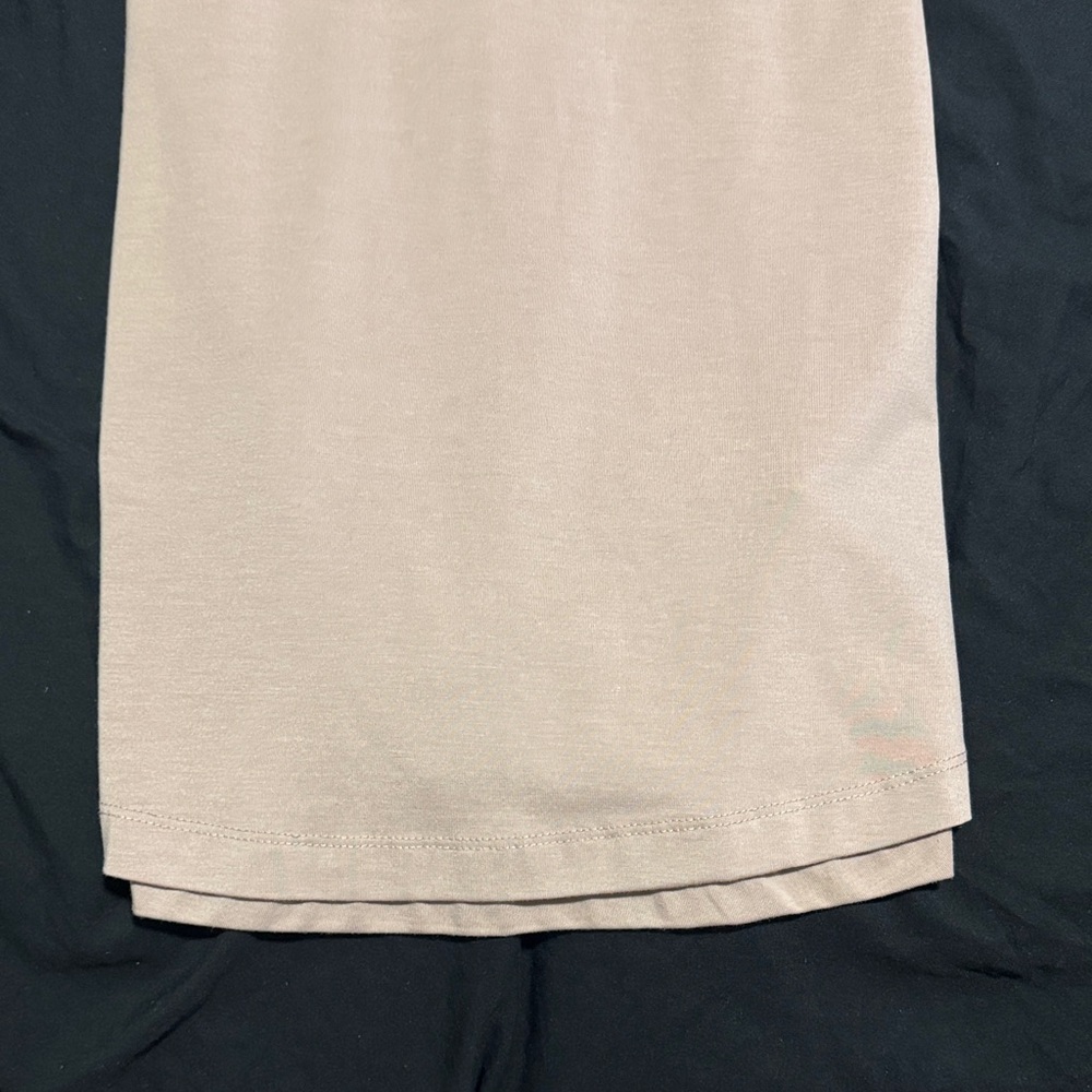 Cuts Long Sleeve Crewneck Top - Light Taupe - Size Medium - Picture 5 of 5